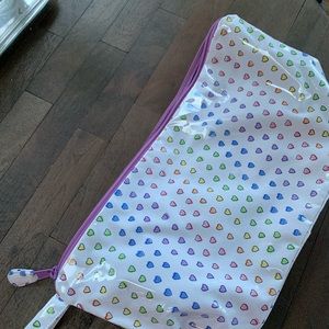 Large Roller Rabbit Disco Hearts Toiletry Case